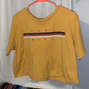 baby girl crop top